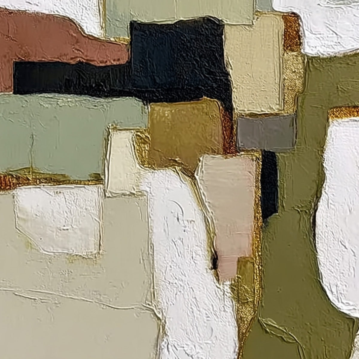 TERRA FIRMA: Wabi Sabi Textured Abstract Painting with Earth Tones - Image 5