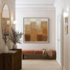 TERRA FIRMA: Textured Minimalist Abstract Painting in Earth Tones