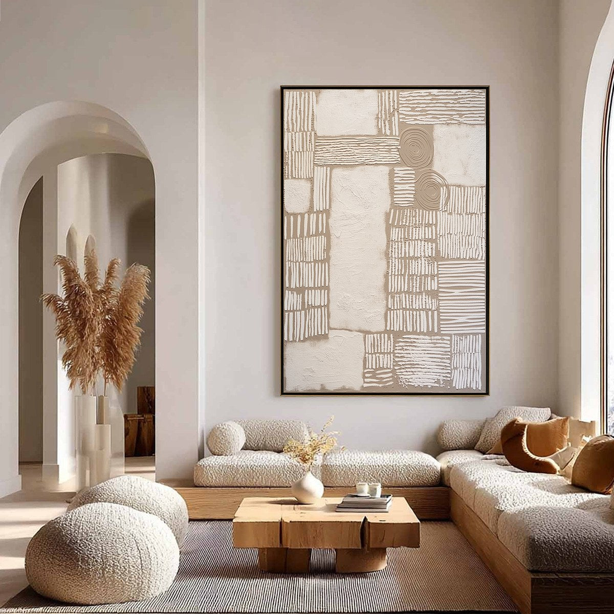 TERRA FORMA: Large Textured Wabi Sabi Abstract Painting - Image 6