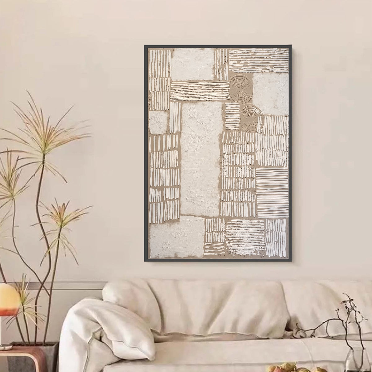 TERRA FORMA: Large Textured Wabi Sabi Abstract Painting - Image 4