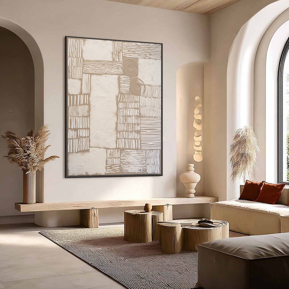TERRA FORMA: Large Textured Wabi Sabi Abstract Painting - Image 7