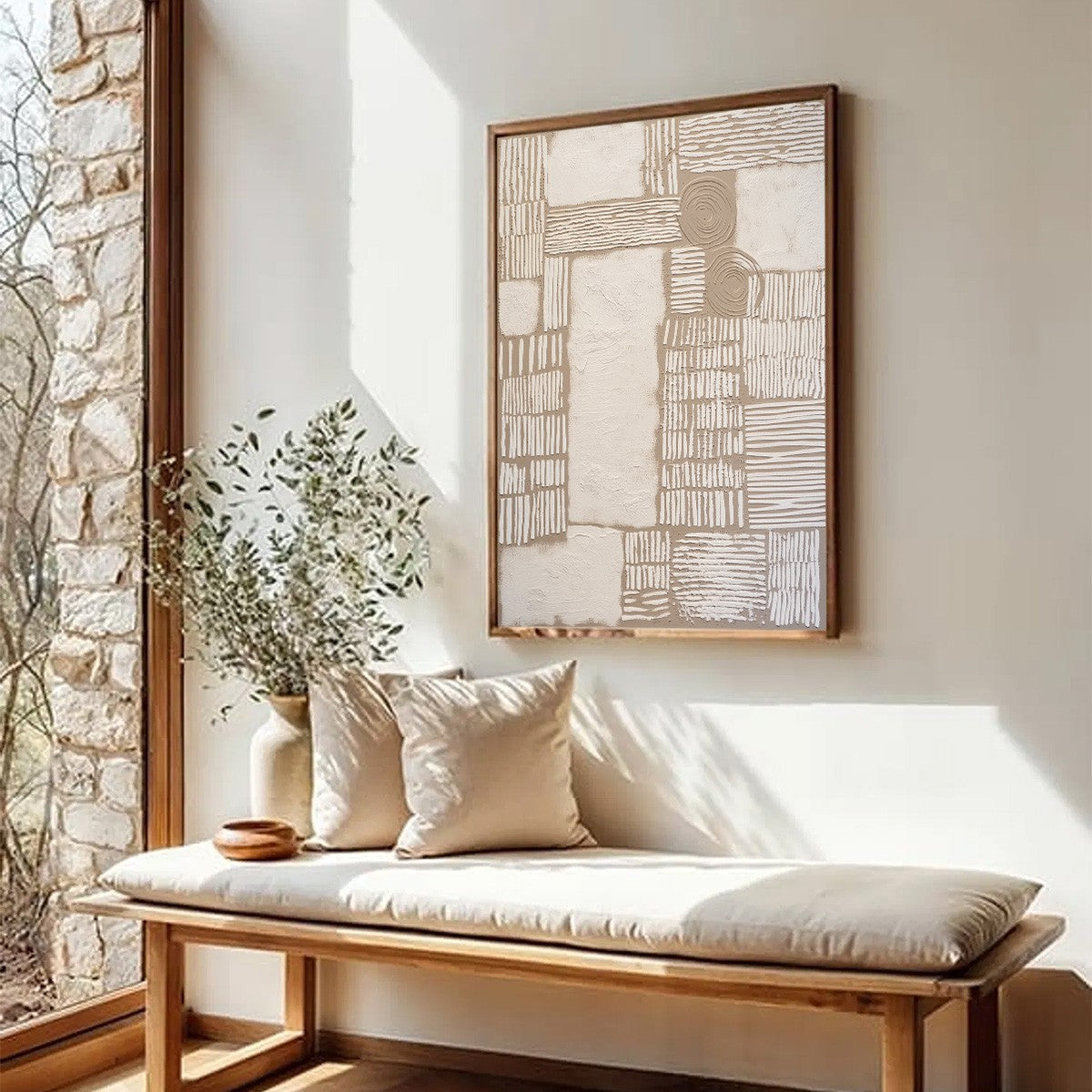 TERRA FORMA: Large Textured Wabi Sabi Abstract Painting - Image 8