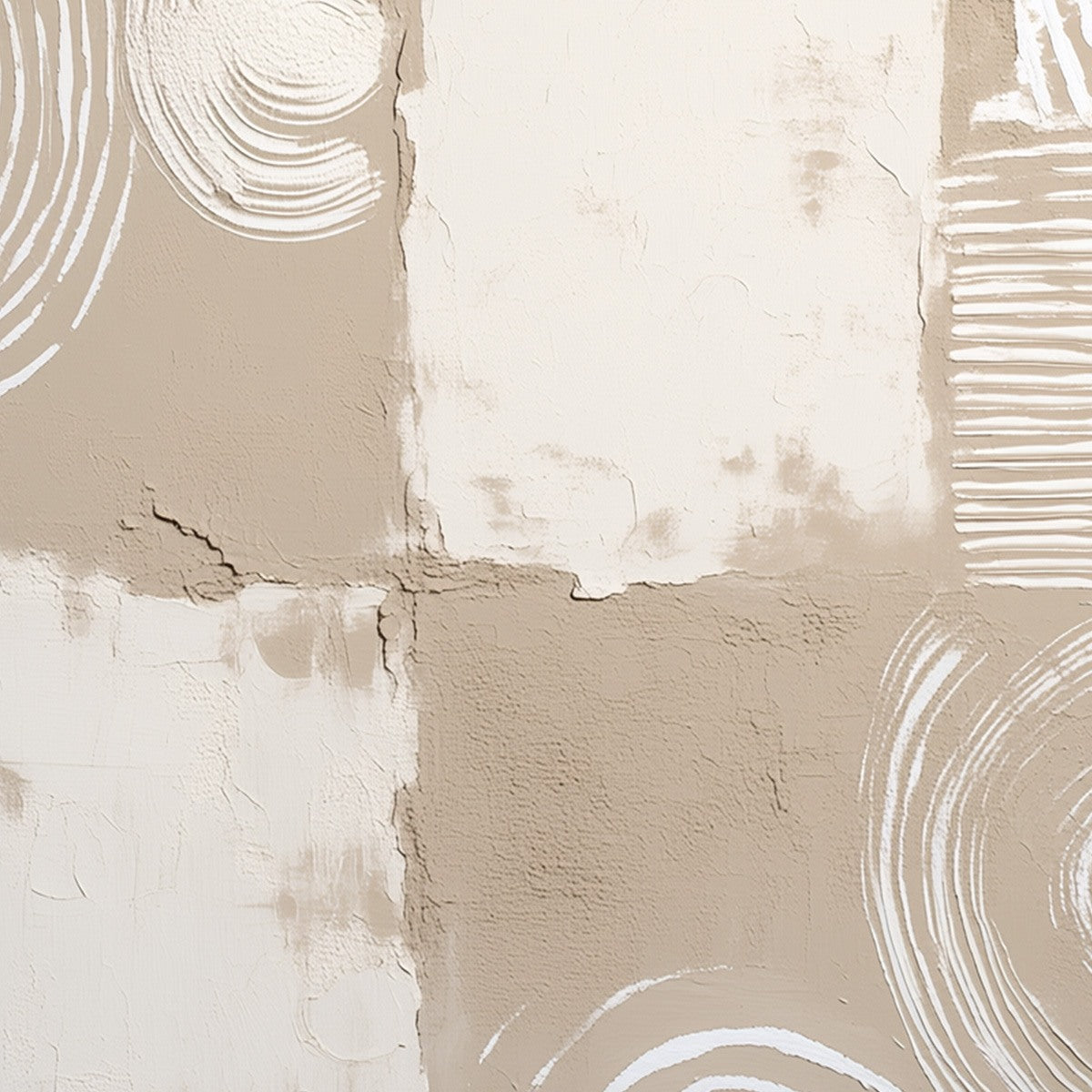TERRA FORMA: Textured Minimalist Abstract Painting in Neutral Tones - Image 5