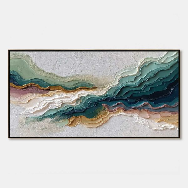 TERRA RHYTHM: Heavily Textured Abstract Landscape Painting