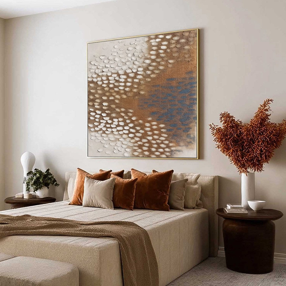 TERRA RHYTHM: Heavily Textured Wabi Sabi Abstract Painting - Image 7