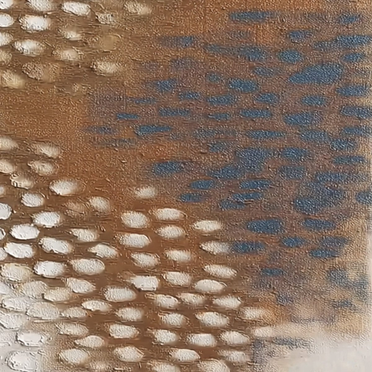 TERRA RHYTHM: Heavily Textured Wabi Sabi Abstract Painting - Image 5