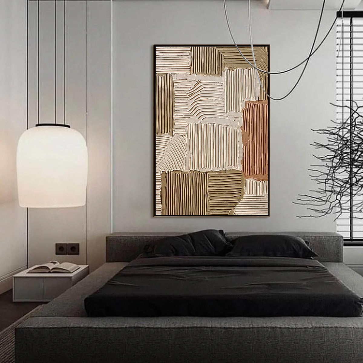 TERRA RHYTHMS: Textured Wabi Sabi Abstract Painting in Earth Tones - Image 4