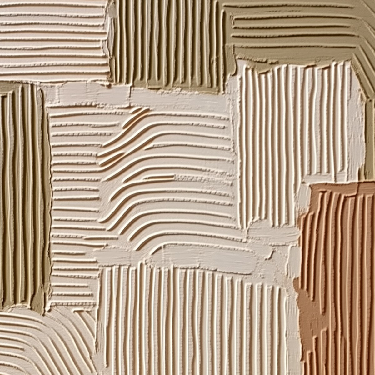 TERRA RHYTHMS: Textured Wabi Sabi Abstract Painting in Earth Tones - Image 3