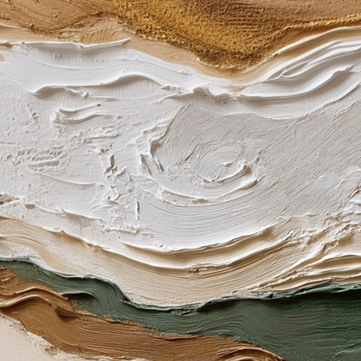 TERRA VEINS: Textured Wabi Sabi Abstract Earth Landscape Painting - Image 5