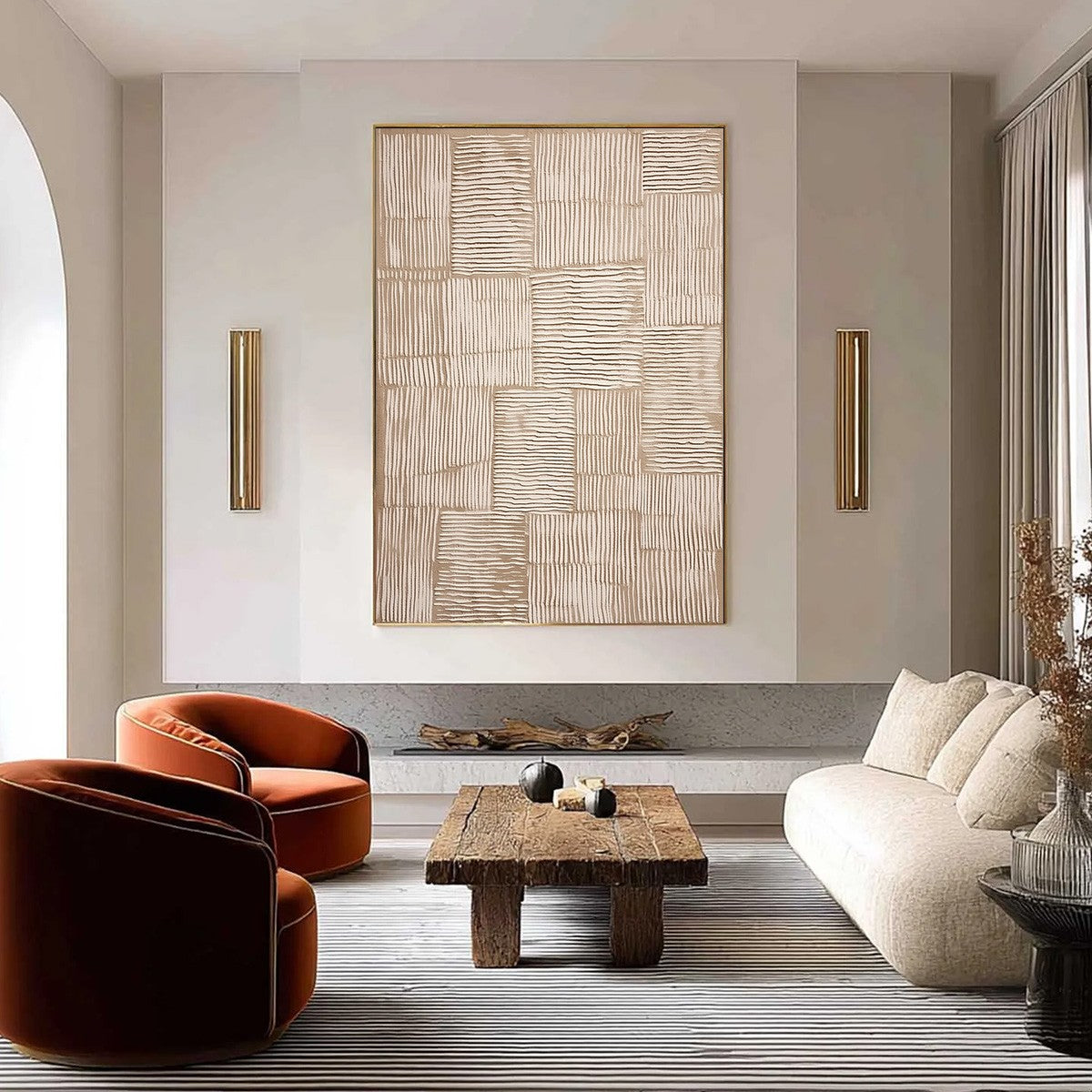 TERRA WEAVE: Heavy Textured Minimalist Wabi Sabi Wall Art - Image 2