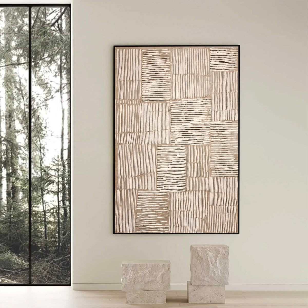 TERRA WEAVE: Heavy Textured Minimalist Wabi Sabi Wall Art - Image 6