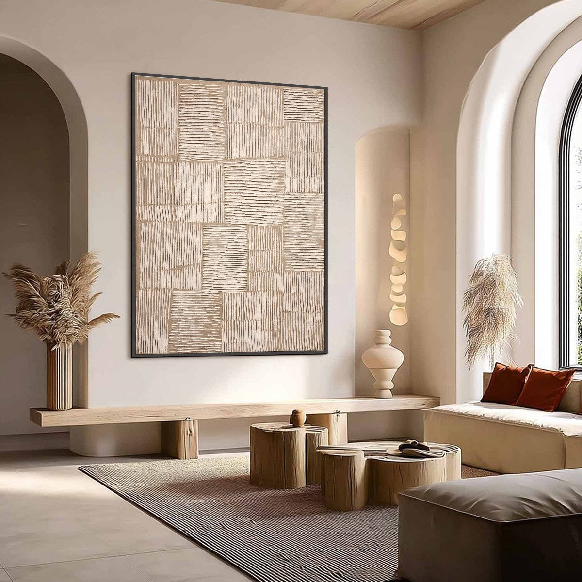 TERRA WEAVE: Heavy Textured Minimalist Wabi Sabi Wall Art - Image 7
