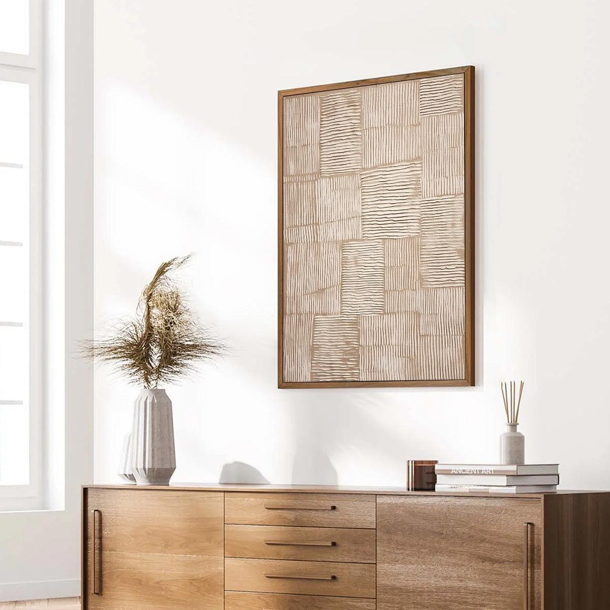 TERRA WEAVE: Heavy Textured Minimalist Wabi Sabi Wall Art - Image 8