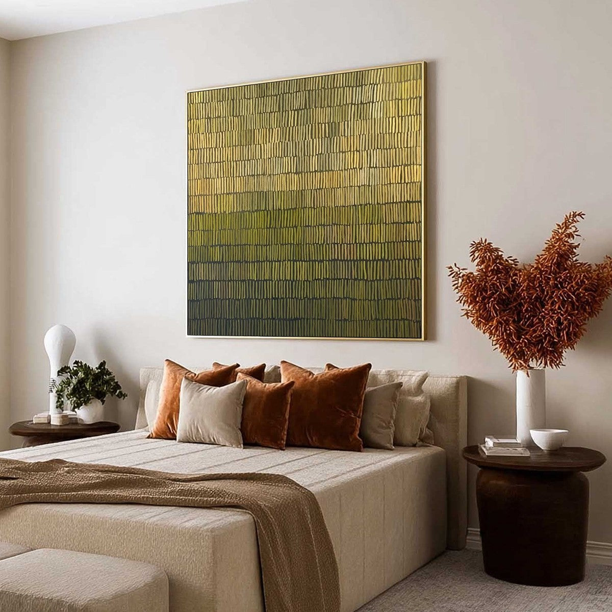 TERRACED SERENITY: Wabi Sabi Minimalist Abstract Painting - Image 7
