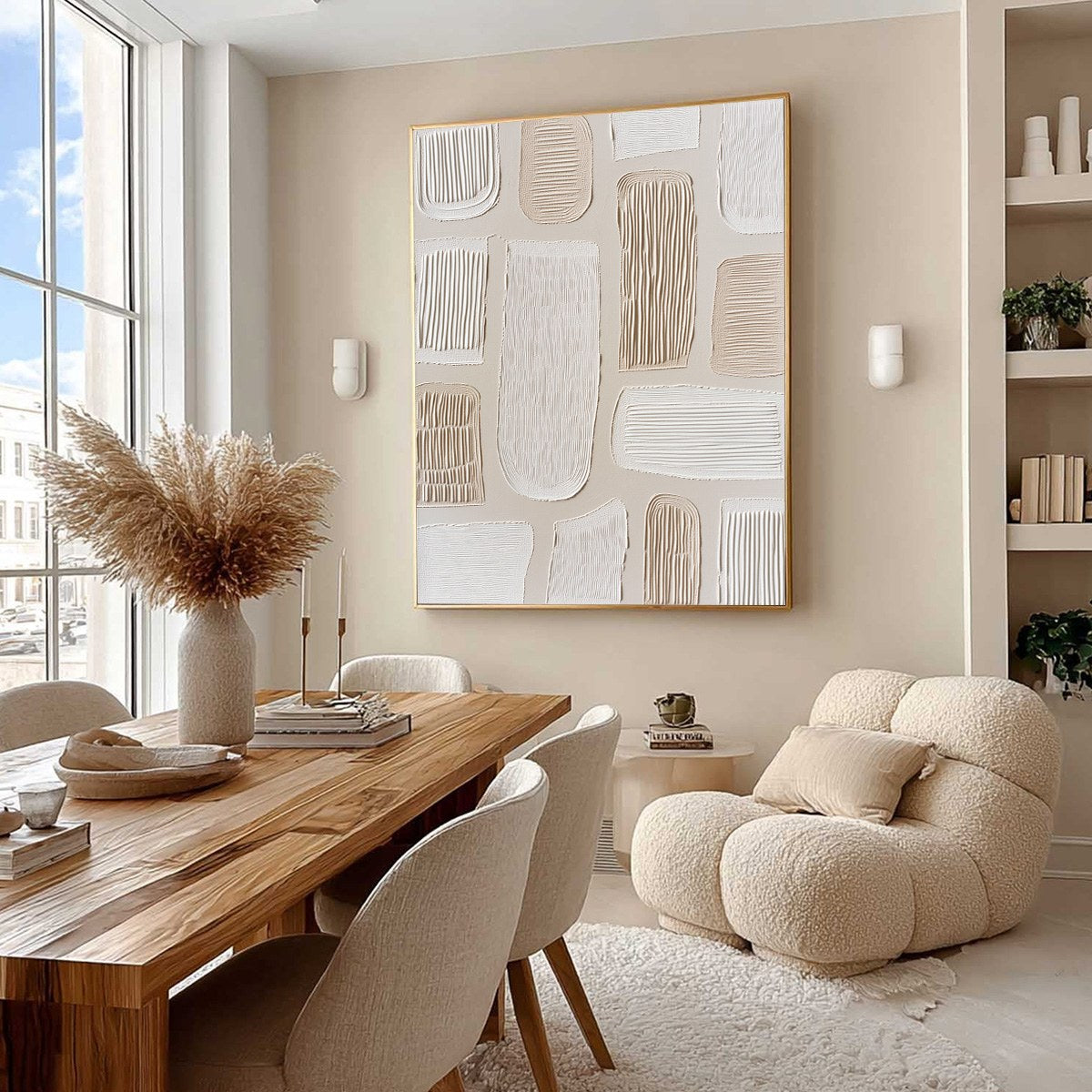 TERRAFORMS: Textured Wabi Sabi Abstract Painting in Neutral Tones - Image 7