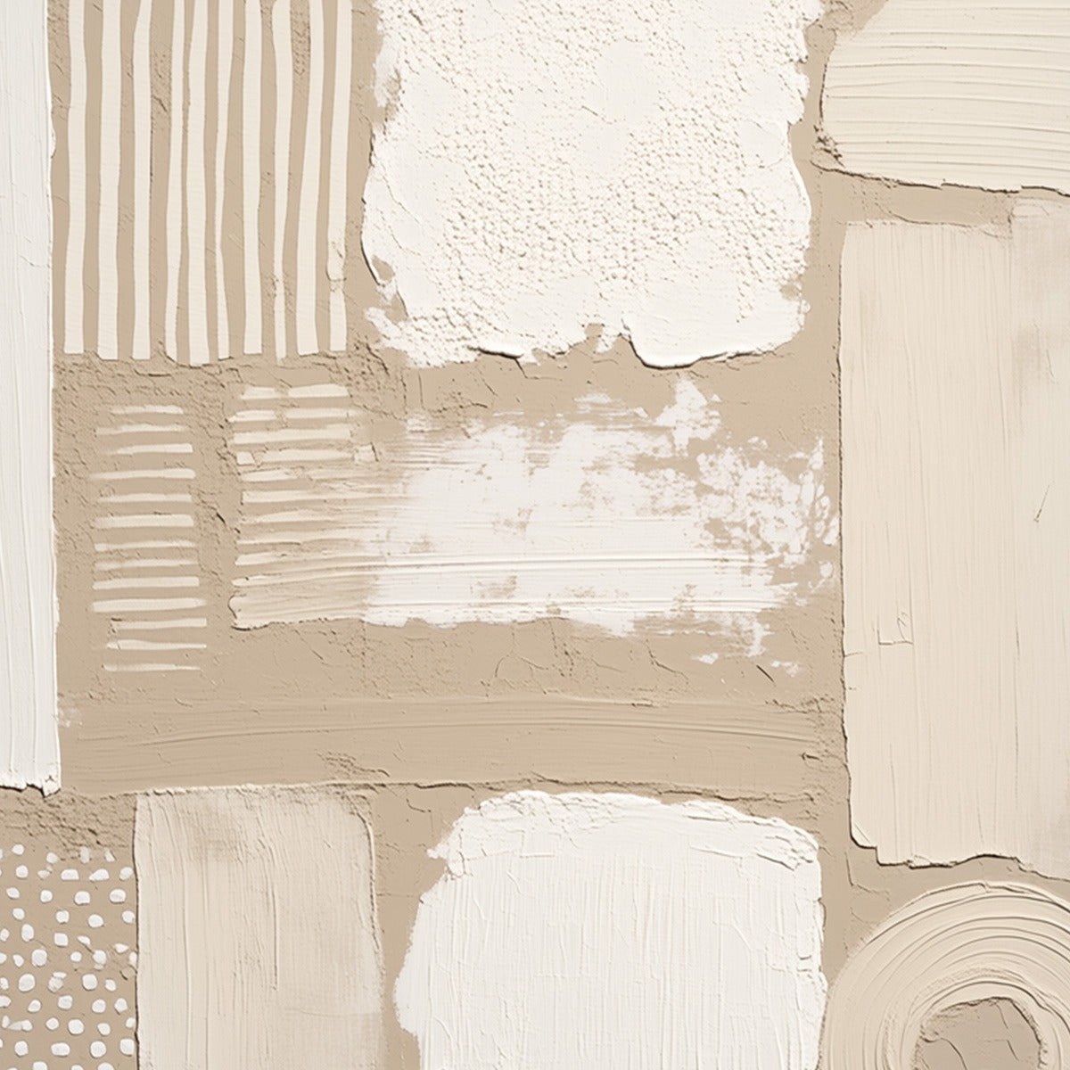TERRAFORMS: Textured Wabi-Sabi Abstract Painting in Neutral Tones - Image 3