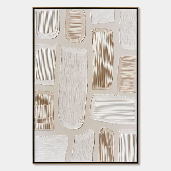 TERRAFORMS: Textured Wabi Sabi Abstract Painting in Neutral Tones