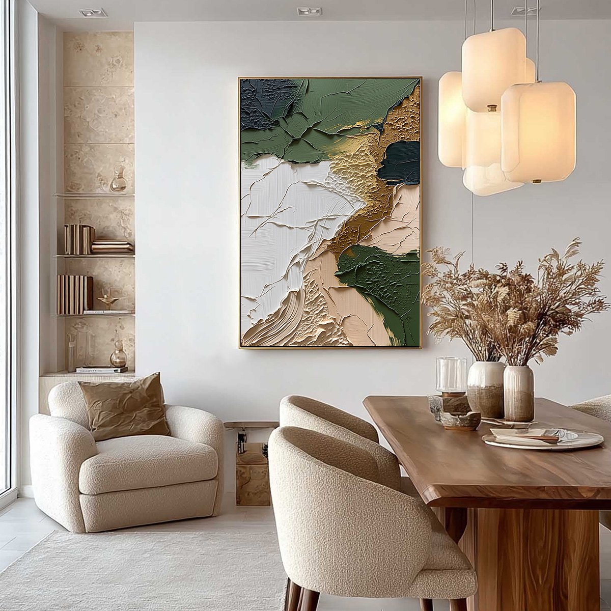 TERRAIN: Textured Wabi Sabi Abstract Painting in Earth Tones - Image 4