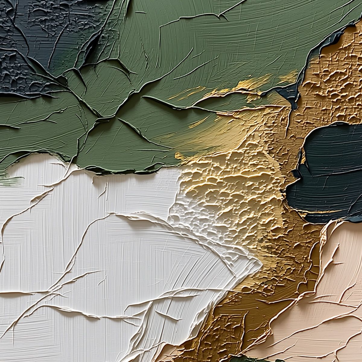 TERRAIN: Textured Wabi Sabi Abstract Painting in Earth Tones - Image 3