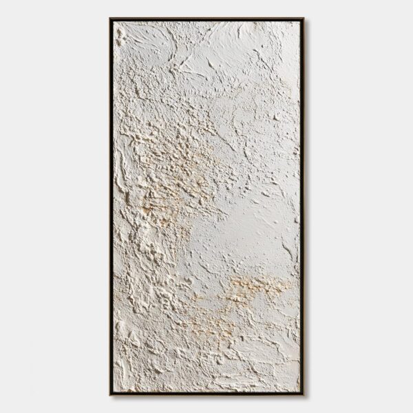 TERRA ALBA: Textured Wabi Sabi Minimalist Abstract Painting