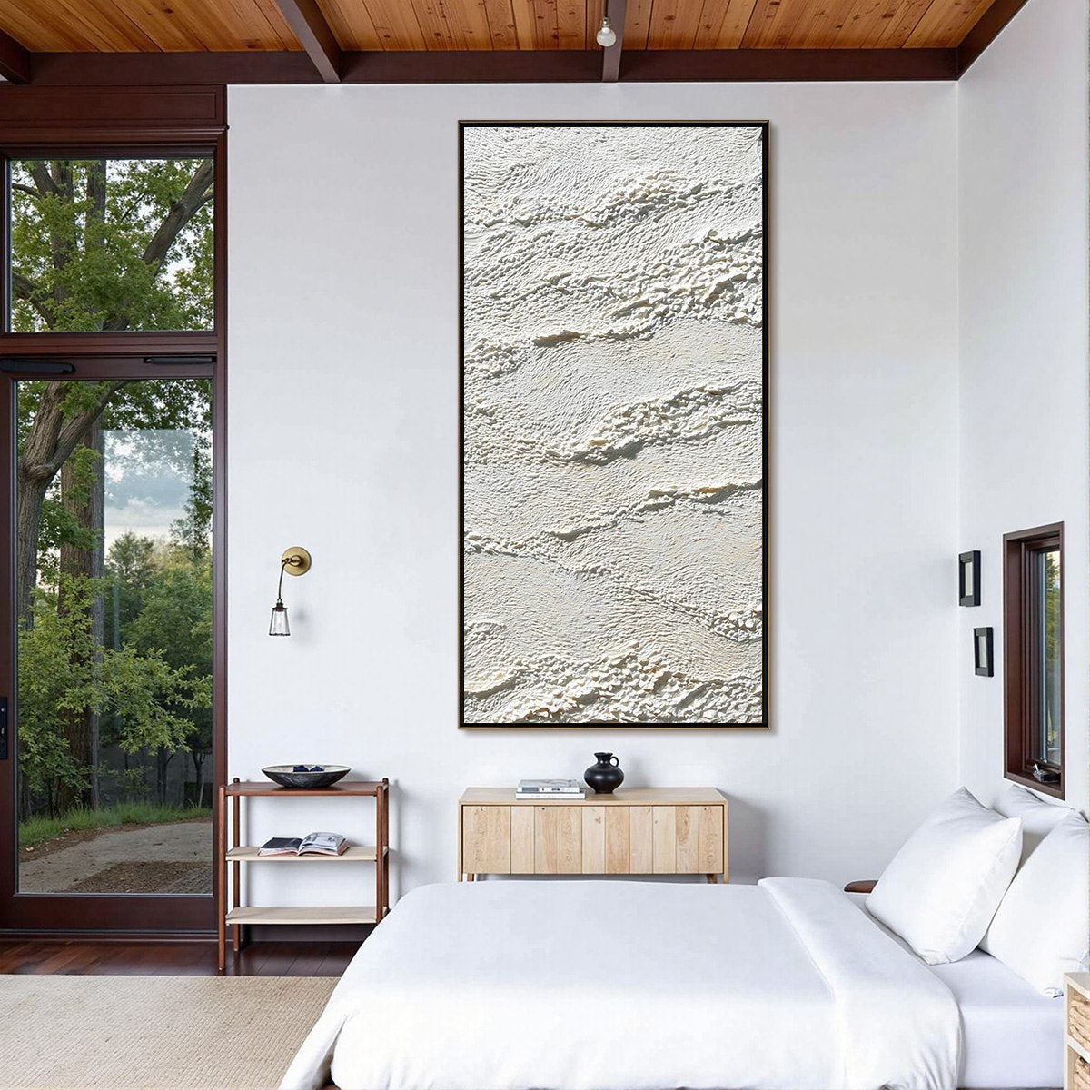 TERRA BLANCA: Minimalist Wabi Sabi Textured Abstract Painting - Image 6