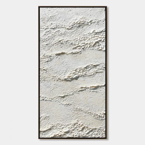 TERRA BLANCA: Minimalist Wabi Sabi Textured Abstract Painting
