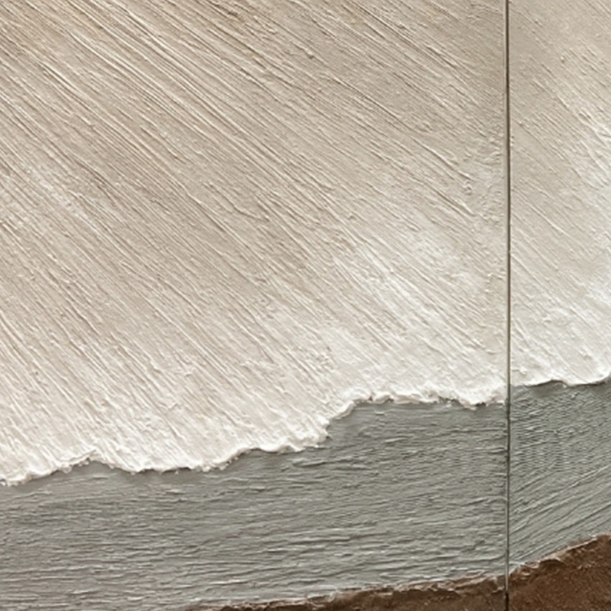 TERRA FIRMA: Textured Abstract Earth Tones Triptych Painting - Image 6