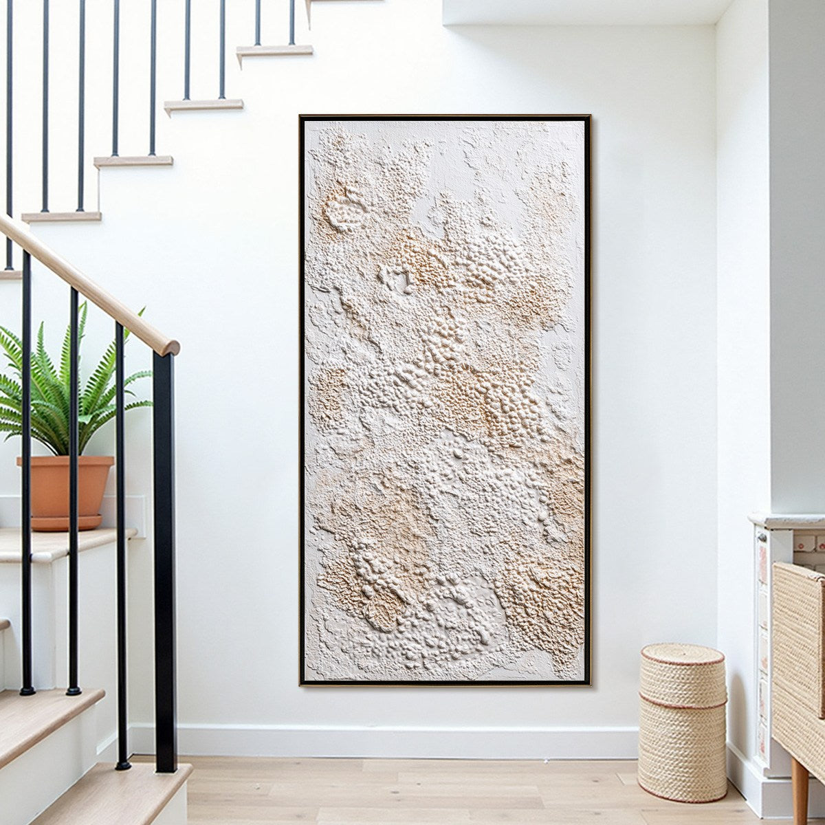 TERRA VEIL: Wabi Sabi Textured Minimalist Abstract Painting - Image 4