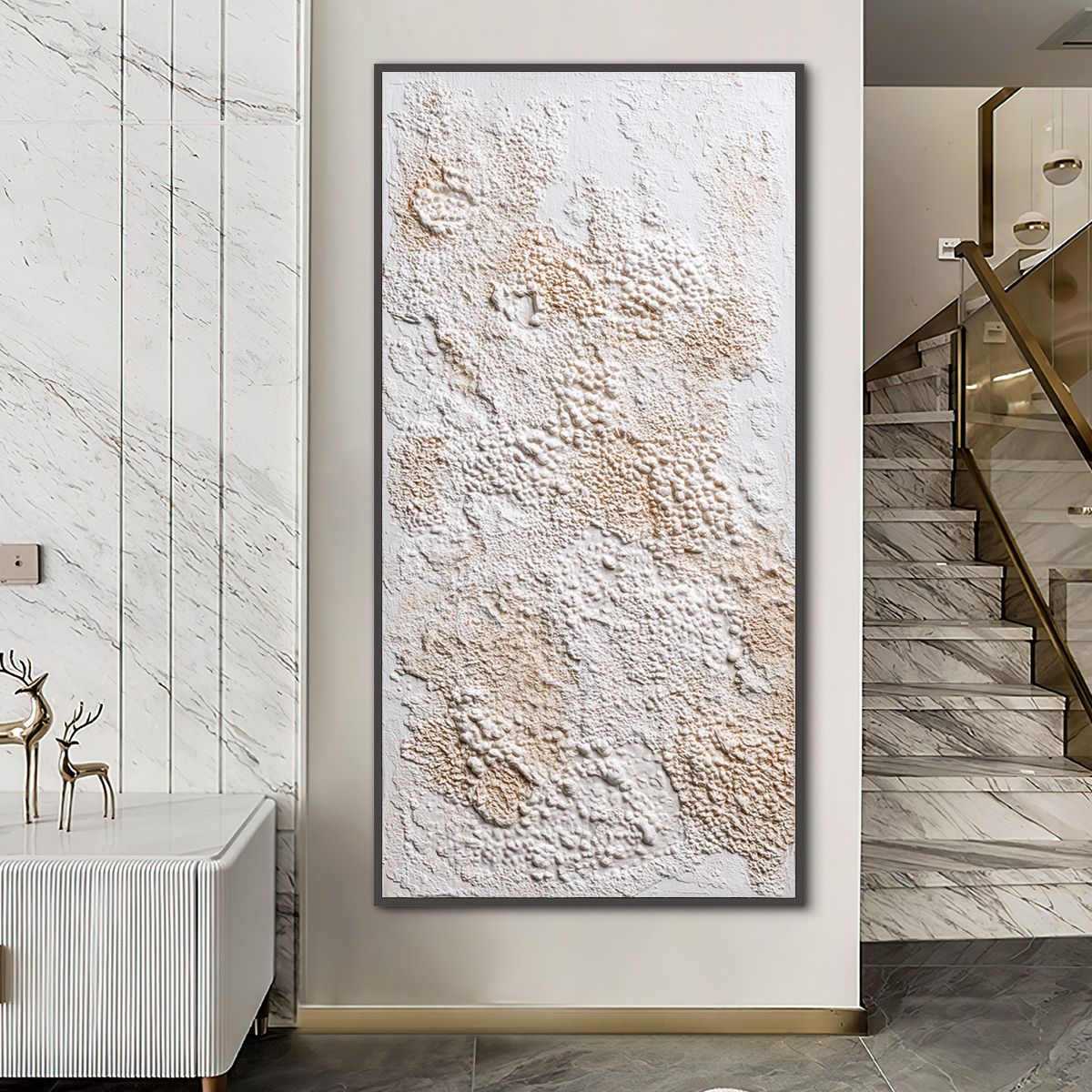 TERRA VEIL: Wabi Sabi Textured Minimalist Abstract Painting - Image 2