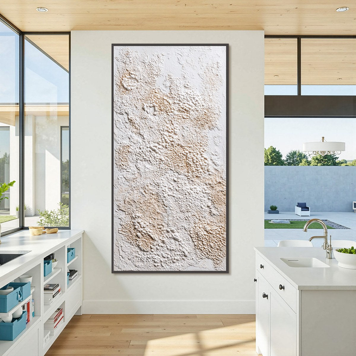 TERRA VEIL: Wabi Sabi Textured Minimalist Abstract Painting - Image 6