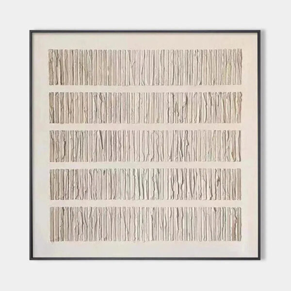 TEXTURED BEIGE: Minimalist Textured Painting