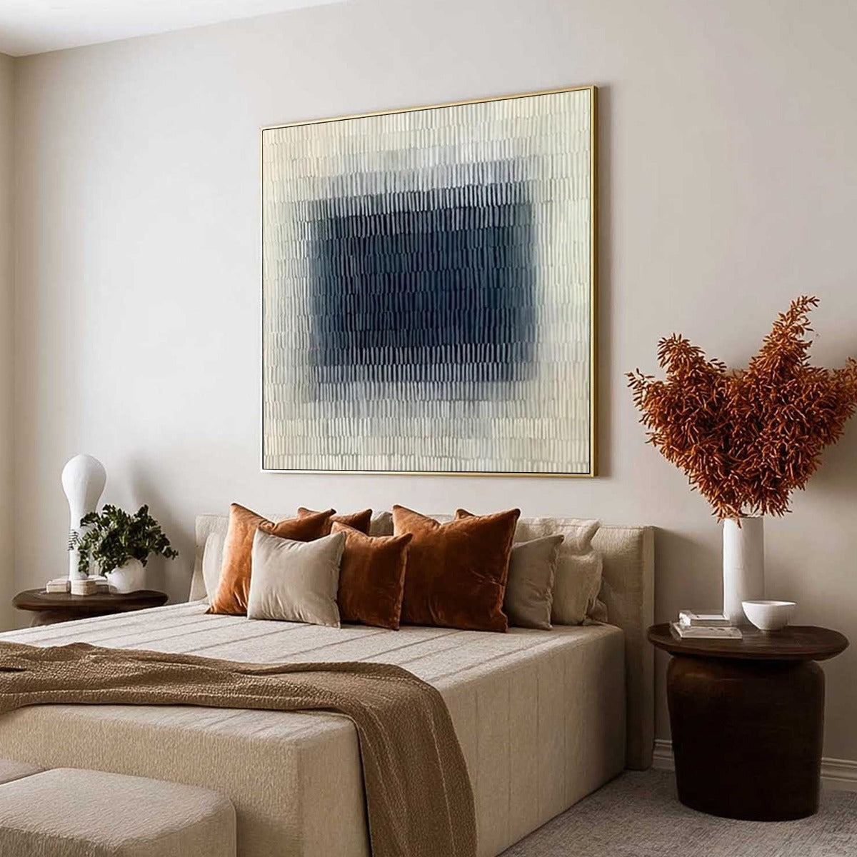 TEXTURED DEPTHS: Minimalist Textured Abstract Painting - Image 7