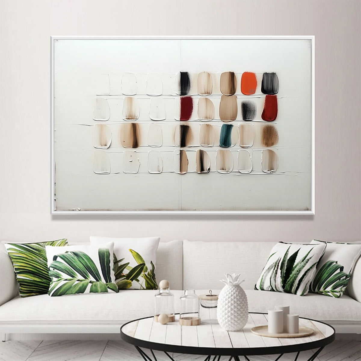TEXTURED TILES: Minimalist Abstract Textured Oil Painting - Image 10