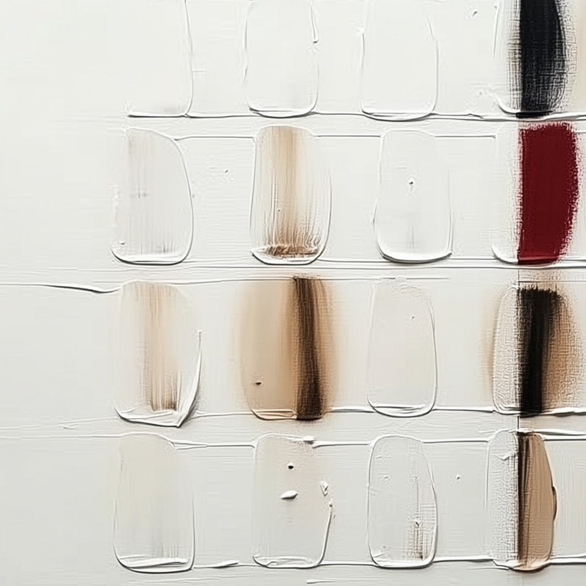 TEXTURED TILES: Minimalist Abstract Textured Oil Painting - Image 9