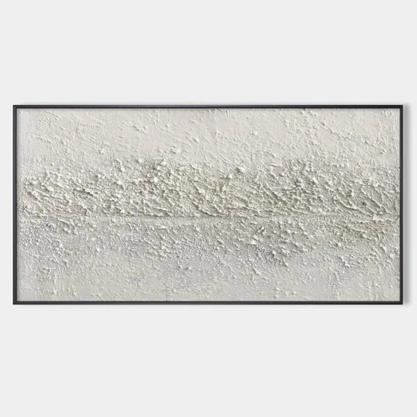 TEXTURED WHISPERS: Textured Minimalist Abstract Painting in White