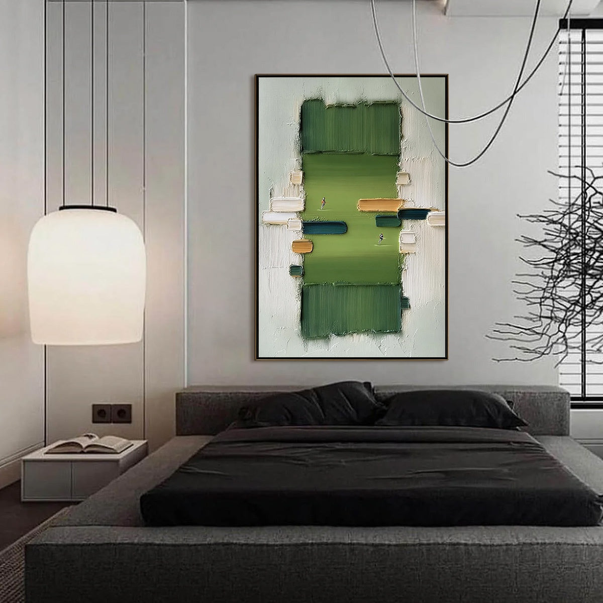THE ARENA: Textured Abstract Sports Painting with a Minimalist Feel - Image 2