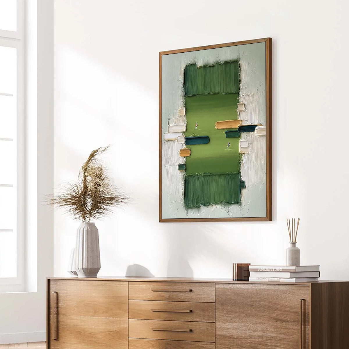 THE ARENA: Textured Abstract Sports Painting with a Minimalist Feel - Image 8