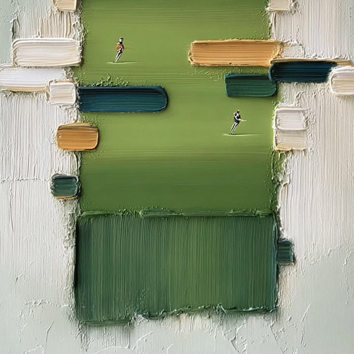 THE ARENA: Textured Abstract Sports Painting with a Minimalist Feel - Image 5