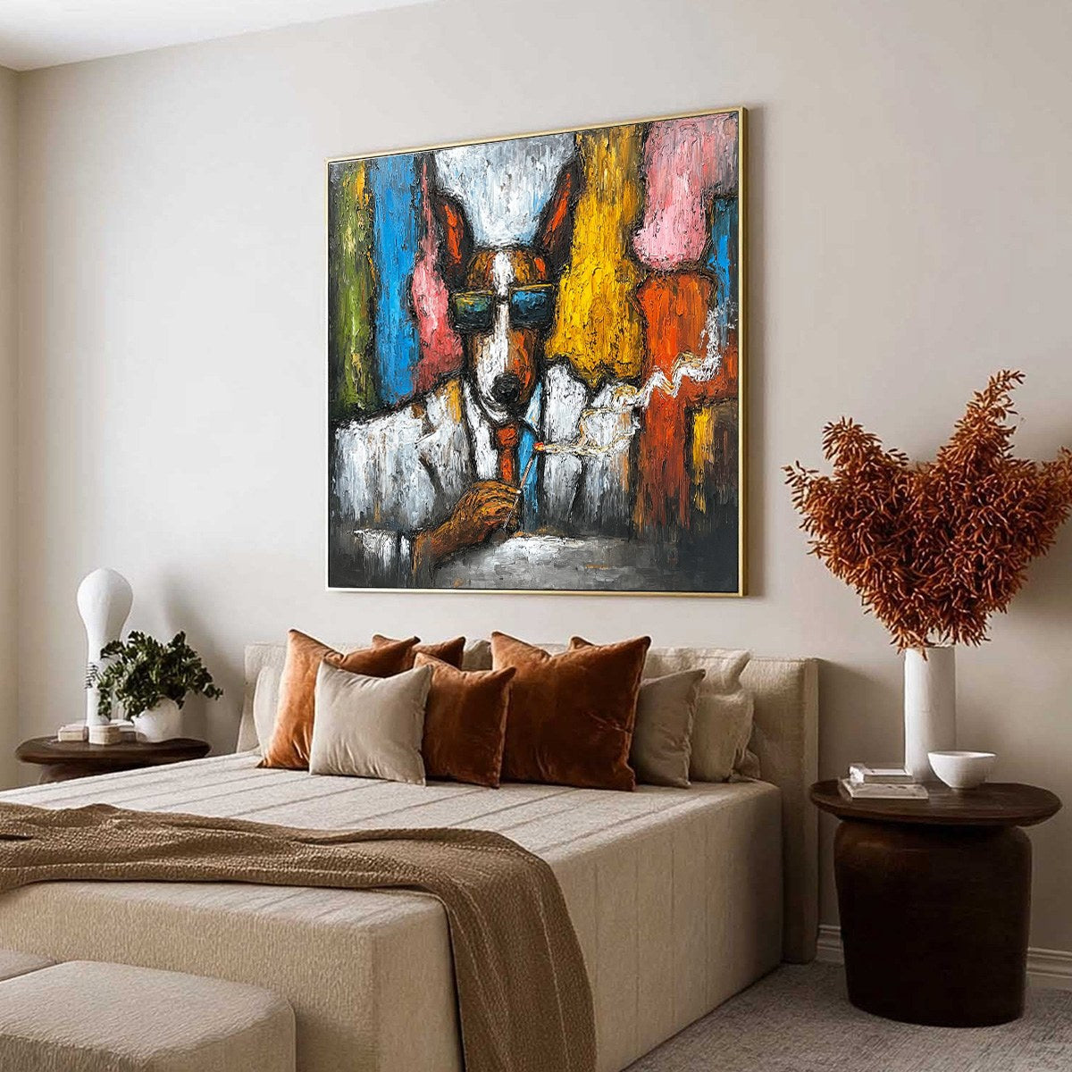 THE BOSS: Colorful Impasto Dog Portrait Painting - Image 7