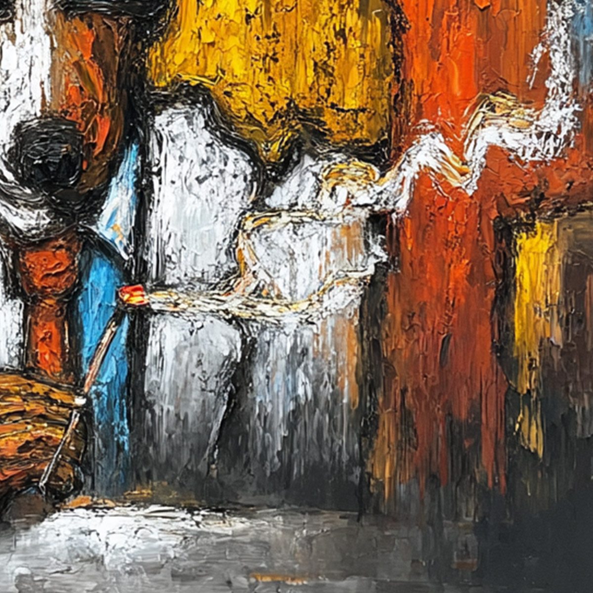 THE BOSS: Colorful Impasto Dog Portrait Painting - Image 5