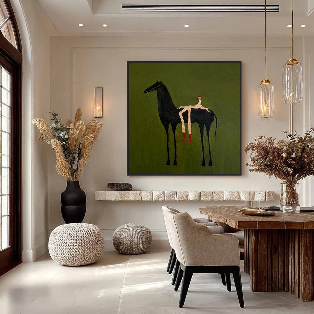 THE COMPANION: Modern Figurative Painting of a Horse and Rider - Image 4