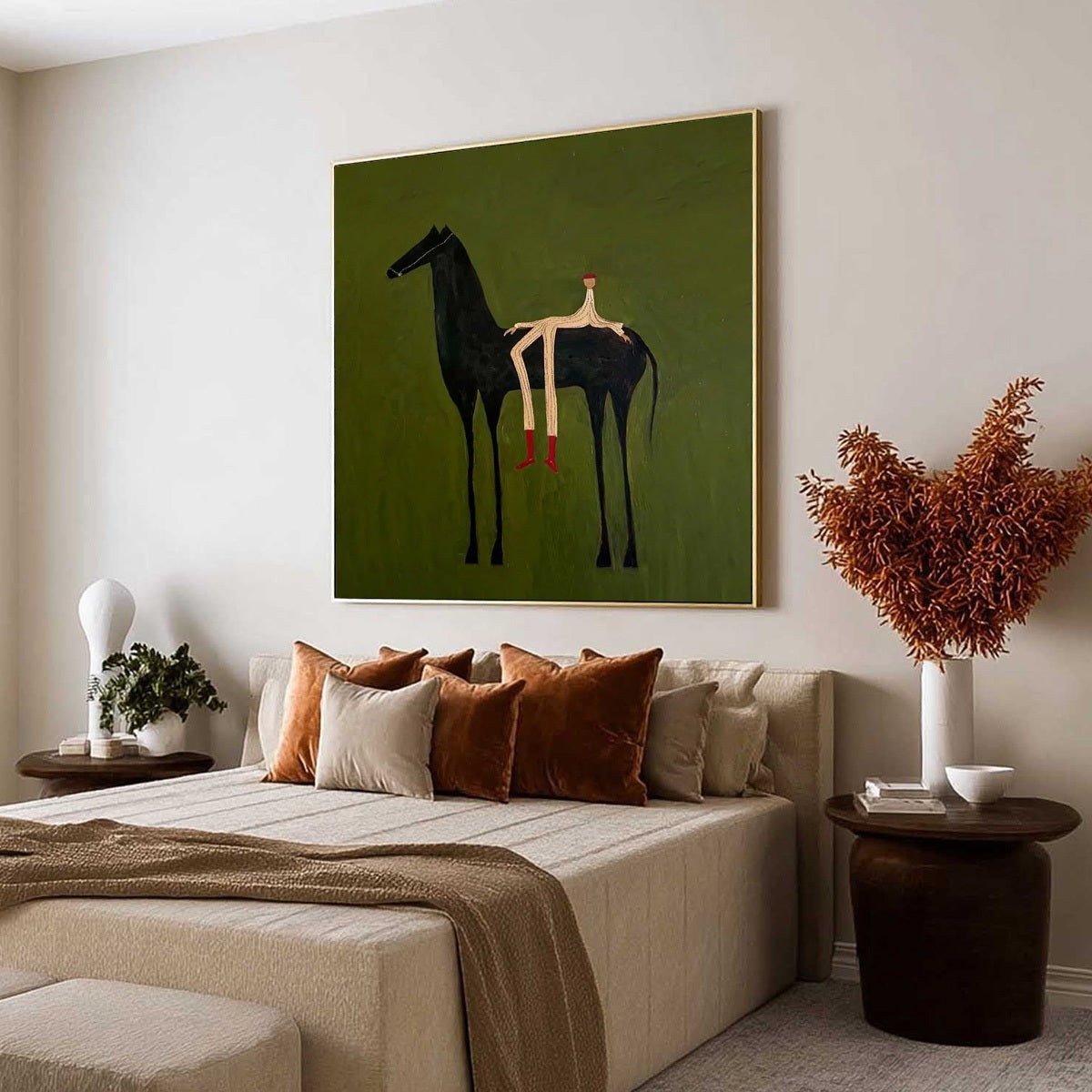 THE COMPANION: Modern Figurative Painting of a Horse and Rider - Image 7