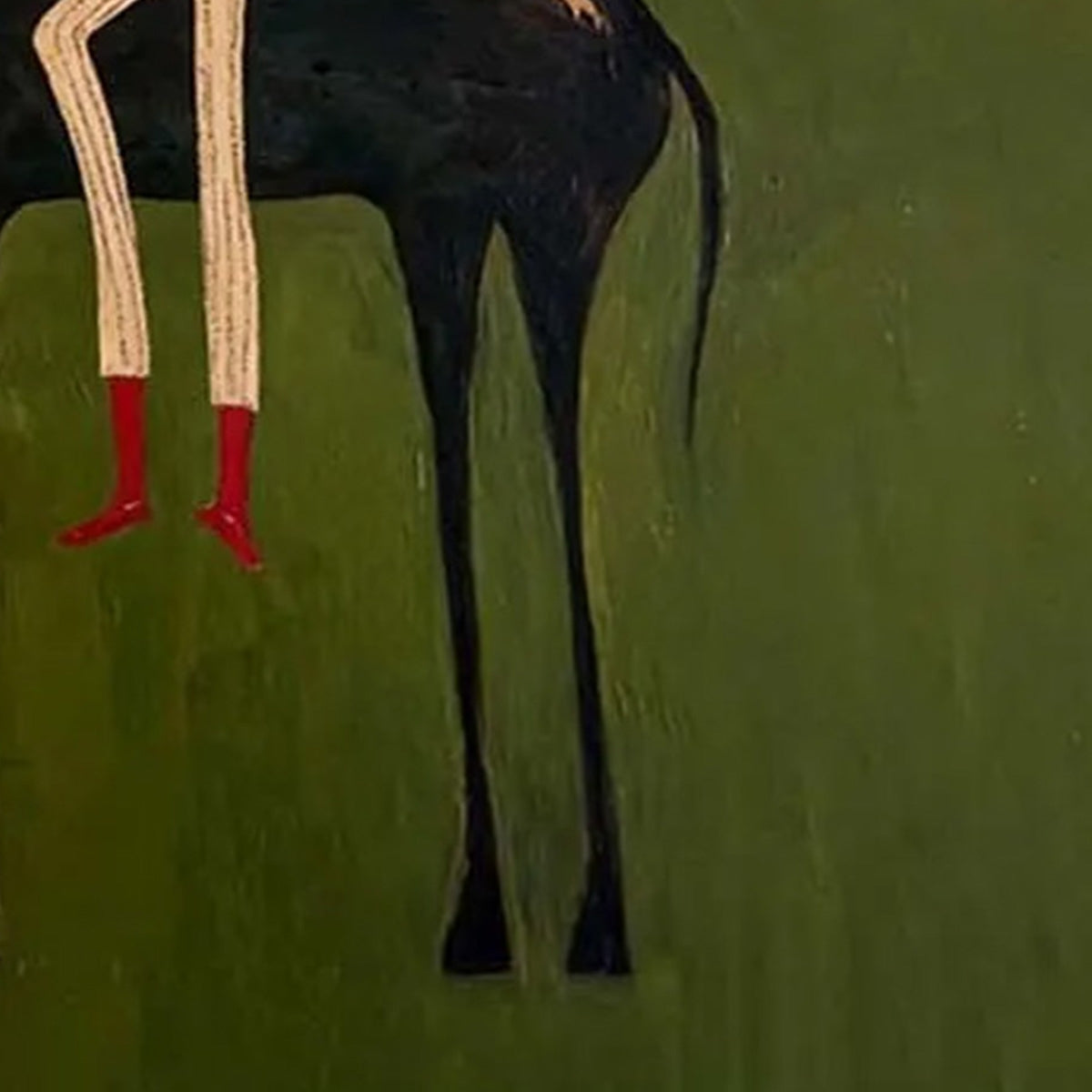 THE COMPANION: Modern Figurative Painting of a Horse and Rider - Image 5