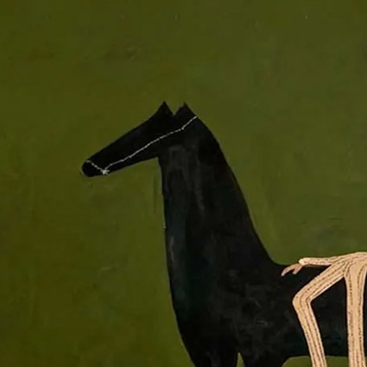 THE COMPANION: Modern Figurative Painting of a Horse and Rider - Image 3