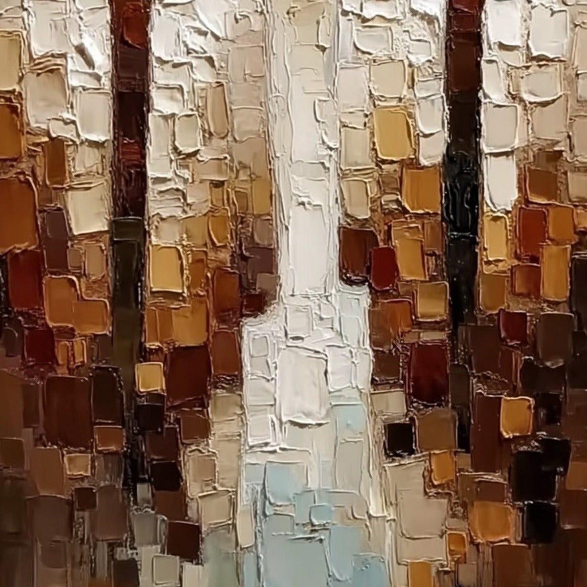 THE COMPANIONS: Heavy Texture Impasto Painting of Two Figures - Image 5