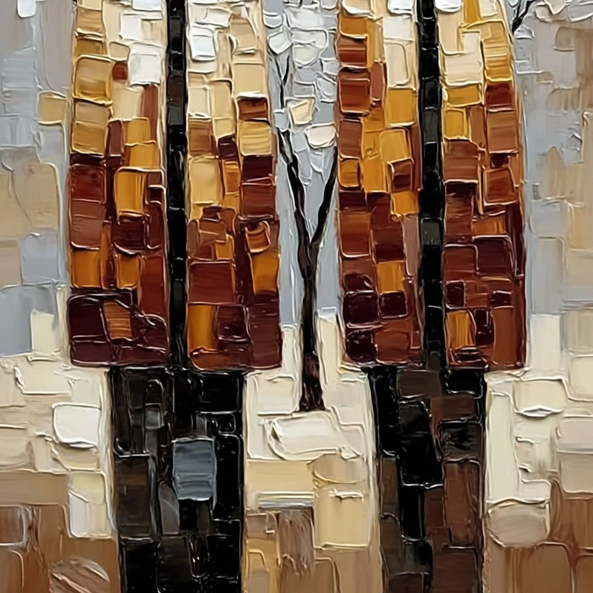 THE COMPANIONS: Textured Figurative Impasto Art for Modern Decor - Image 5