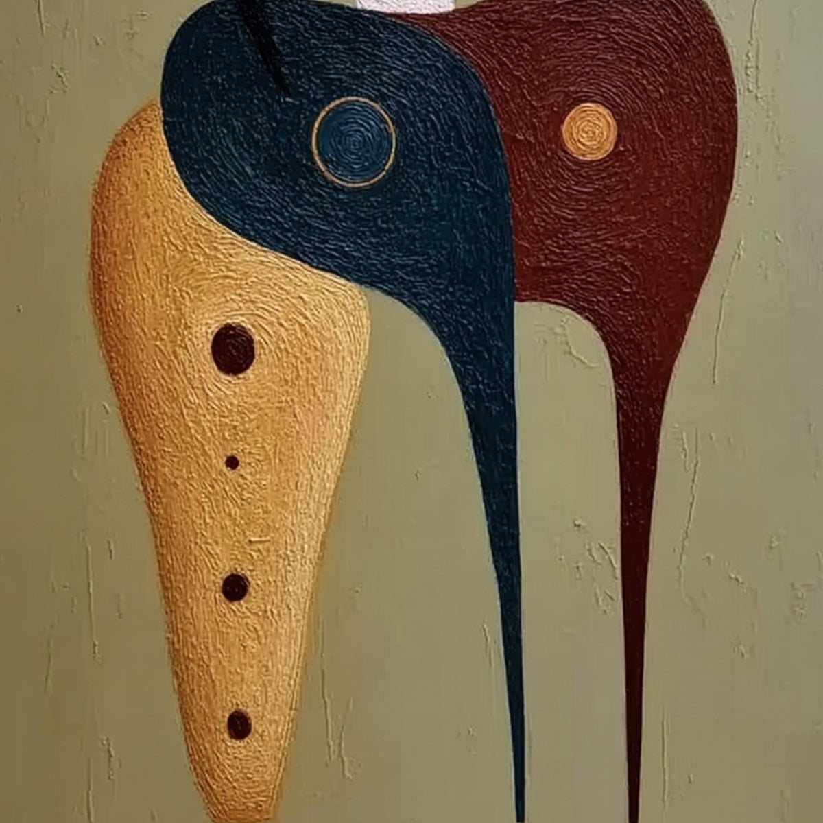 THE CONNOISSEUR: Textured Abstract Figurative Painting for Modern Decor - Image 5