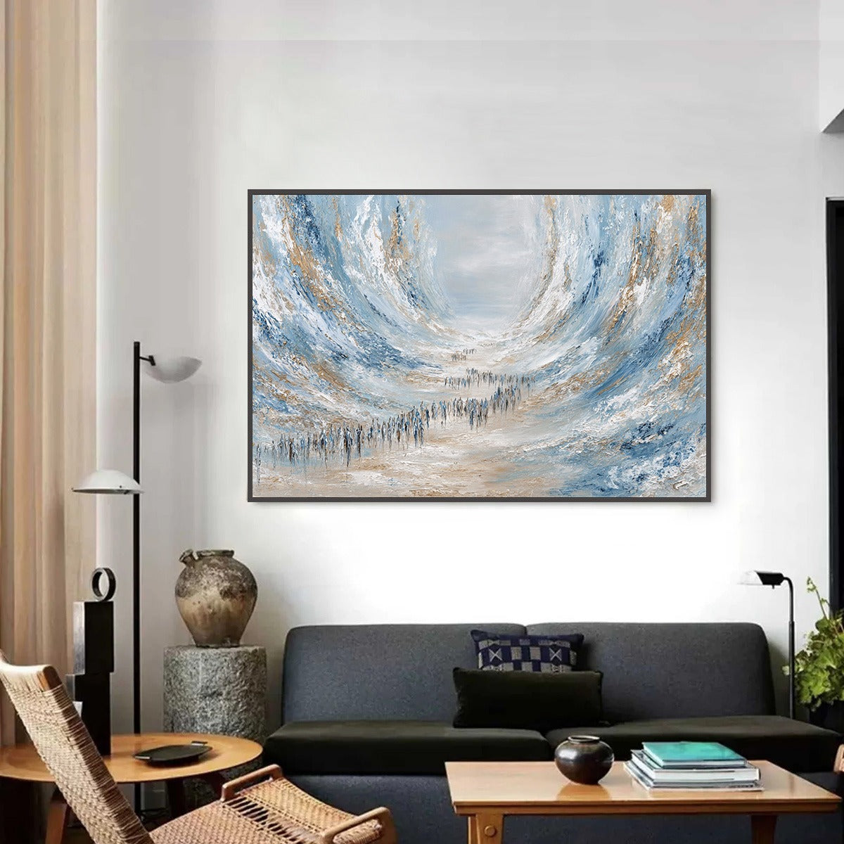 THE EXODUS: Large Abstract Figurative Textured Wall Art - Image 2