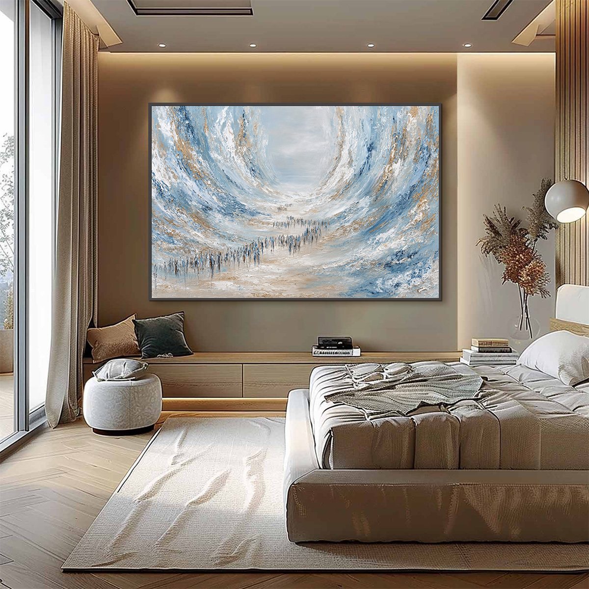 THE EXODUS: Large Abstract Figurative Textured Wall Art - Image 6