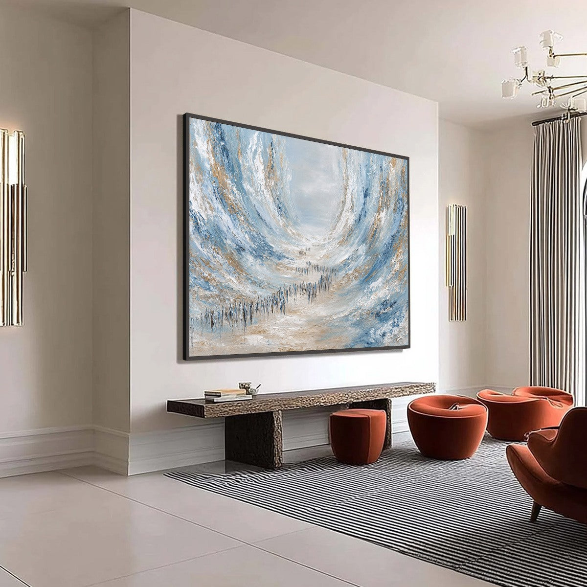 THE EXODUS: Large Abstract Figurative Textured Wall Art - Image 8